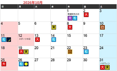 開運日カレンダー 2026年,縁起のいい日 カレンダー,財布を買う日,財布を買う日 おろす日